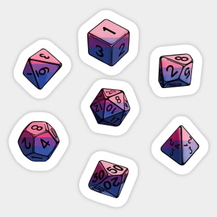 Pride Dice Set - Bisexual Sticker